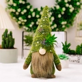 Gestrickter Zwerg mit Sukkulenten-Hut für Heim- und Gartendekoration - Männlicher Gnom (Bart-Stil)