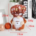Gnome doll with coffee chef hat plush holding coffee cup, dimensions 22x14x10cm - Coffee Barista Male Style