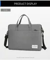Borsa porta PC in tessuto Oxford grigio con doppi manici e tracolla regolabile - Grigio