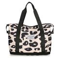Borsa da viaggio leopardata per yoga con scomparto per scarpe e grande capacità di stivaggio - Stile Leopardato Bianco e Nero (Modello 2)
