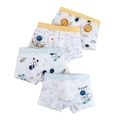 Boys' ice silk breathable mesh boxer briefs with 4-pack astronaut space theme patterns - 110cm / 4G117 Mixed Colors
