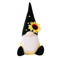 Gnomo di peluche a tema girasole per festa del raccolto con decori di api - Gnomo con Cappello Nero e Girasole