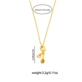 Gedetailleerd beeld van gouden badminton ketting met 40+6 cm kettinglengte en maten - Roze Goud
