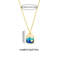 Détails du collier étoile de mer dorée avec dimensions de 40cm et pendentif de 2,35cm - Doré