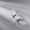 Orecchini a stella in argento minimalisti con design a pentagramma cavo e finitura elegante - Argento (Orecchini a Stella Cava)