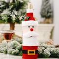 Gebreide kerstman wijnfleshoes van rood pluche met riem voor kerstmis decoraties - Kerstman
