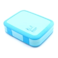 Boîte à bento portable 5 compartiments pour enfants en bleu avec motif de voilier - Style Bleu Compartimenté