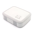 Boîte bento 5 compartiments pour enfants avec imprimé phare et finition blanc-gris - Style Gris Compartimenté