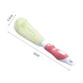 Pink and white 29cm retractable brush for cleaning bottles and long glasses - Pink Handle Style