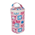 Borsa termica rosa per tazza da zuppa con balene e manico portatile per bambini - Borsa Termica Balena Rosa