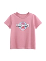 T-shirt in cotone rosa per bambini con stampa succo di fragola e girocollo - 90cm / Rosa Scuro