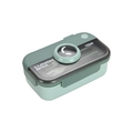 Portapranzo bento giapponese verde da 1100 ml con posate e chiusura per studenti - Rettangolare Verde