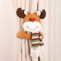 Attache-rideau de renne de Noël en peluche douce pour décoration de maison festive - Style Renne