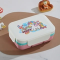 Pink and teal double-layer bento lunch box for kids with cute unicorn beauty patterns - Unicorn Style / 1.4L Pink