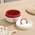 Contenitore termico in acciaio inox 304 rosso e bianco con comoda maniglia - Plastica 380ml Rosso