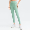 Leggings yoga verde menta a vita alta con design senza cuciture e vestibilità modellante - S / Verde Menta