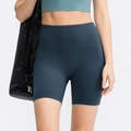 Donkergroene yoga short met hoge taille en buikcontrole voor fitness en sport - S / Hemelsblauw