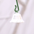 Campanellino di Natale in metallo argento lucido con foro per decorazioni natalizie - Argento