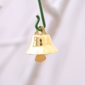 Campanella di Natale in metallo dorato lucido con anello per decorazioni di alberi - Oro