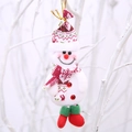 Christmas snowman ornament with Nordic knit hat, red boots and sparkling gems decoration - Christmas Snowman Style