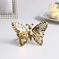 Elegant gold hollow butterfly napkin ring with polished metal finish for wedding decor - Hollow Pattern Butterfly (2)