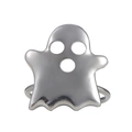 Polished silver skeleton ghost napkin ring holder for Halloween table decor - Silver Polished Ghost Style (3)