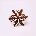 Servilletero de copo de nieve dorado en metal para decoración de mesa navideña - Estilo Copo de Nieve Dorado (26)