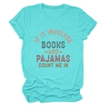 Close-up of retro text print on turquoise cotton round neck short sleeve t-shirt - S / Deep Water Blue