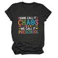 Détail de l'imprimé Some Call It Chaos sur un t-shirt gris à col rond en coton - S / Noir