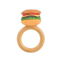 Rond de serviette créatif en forme de hamburger avec couches réalistes pour décoration - Hamburger