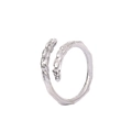 Rond de serviette argenté à texture lave pour décoration élégante de table de mariage - Argenté