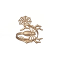 Rond de serviette en métal doré mat motif toile d'araignée pour décoration de Halloween - Doré
