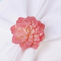 Serviettenring mit rosa Sukkulente handgefertigtes Deko-Accessoire für Hotel-Tische - Rosa