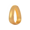 Minimalist triangular golden zinc alloy napkin ring with matte finish for table setting - Gold