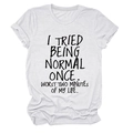 Détail du slogan humoristique imprimé sur un t-shirt blanc en coton pour femme - S / Sable (Police Noire)