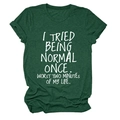 Détail d'un t-shirt en coton vert forêt avec texte blanc imprimé et manches à revers - S / Vert Rétro (Police Blanche)