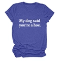 Detailed flat lay of navy blue t-shirt featuring bold white text and rolled sleeve hems - S / Retro Blue (White Font)