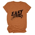 Detail showing rust orange cotton fabric texture with a black leaping tiger graphic print - Burnt Orange (Black Text)