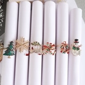 Christmas napkin rings set of 6 with colorful enamel tree and snowman designs - Christmas Element Set 3 (Tree/Snowflake/Reindeer/Candy Cane/Bells/Snowman)