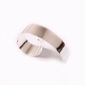 Polished silver spiral metal napkin ring with minimalist wrap design for table decor - Silver Style