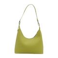 Minimalistische hellgrüne Hobo-Achseltasche aus glattem Kunstleder für den Sommer-Style - Grün