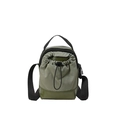 Sac à bandoulière léger en nylon vert olive avec cordon de serrage et sangle réglable - Vert
