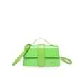 Sac à bandoulière vert vif avec texture crocodile et plaque dorée élégante pour femme - Vert