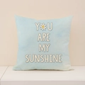 Γαλάζιο κάλυμμα μαξιλαριού με τύπωμα You Are My Sunshine και σχέδιο μαργαρίτα - Σλόγκαν You Are My Sunshine (DP007-2) / 45*45cm (Μόνο Κάλυμμα)