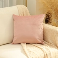 Housse de coussin en velours rose minimaliste pour canapé et décoration de chambre - 45x45cm / Rose Poudré