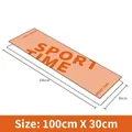 Microfiber sports towel in orange colorway with 100x30cm size and soft fleece finish - 100*30cm / Deep Orange + Light Orange