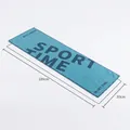 Light blue microfiber sports towel with Sport Time text, 100x30cm double-sided fleece - 100*30cm / Light Blue + Deep Blue