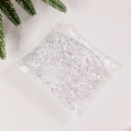 Set di 6 decorazioni natalizie a fiocco di neve in acrilico trasparente con fili d'argento - Forma di Fiocco di Neve
