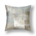 Modern abstract pillow cover with blue and grey color block patterns for sofa decor - 45*45cm (Cover Only) / Gray Beige White Blue Abstract Color Block Style (23CR11-18)