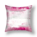Modern abstract pillow cover with pink and grey oil painting texture on white background - 45*45cm (Cover Only) / Pink White Gray Abstract Art Style (23CR11-22)